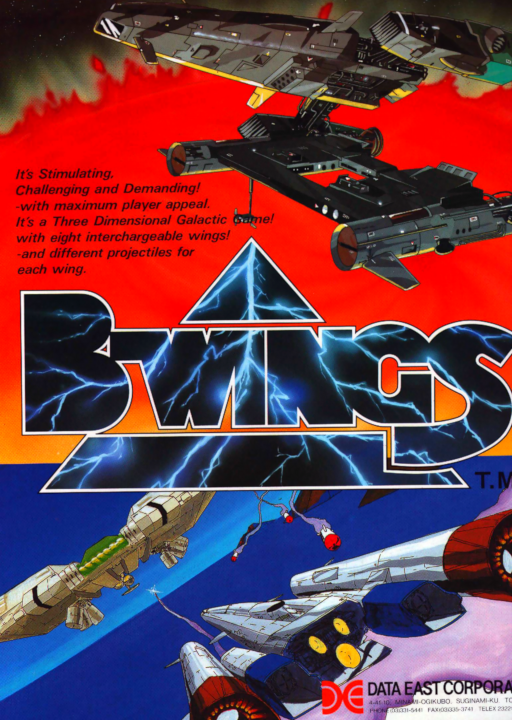 B-Wings (Japan old Ver.) Arcade Game Cover